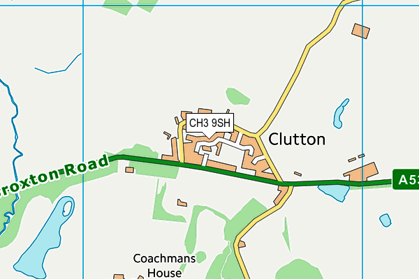 CH3 9SH map - OS VectorMap District (Ordnance Survey)