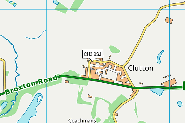 CH3 9SJ map - OS VectorMap District (Ordnance Survey)