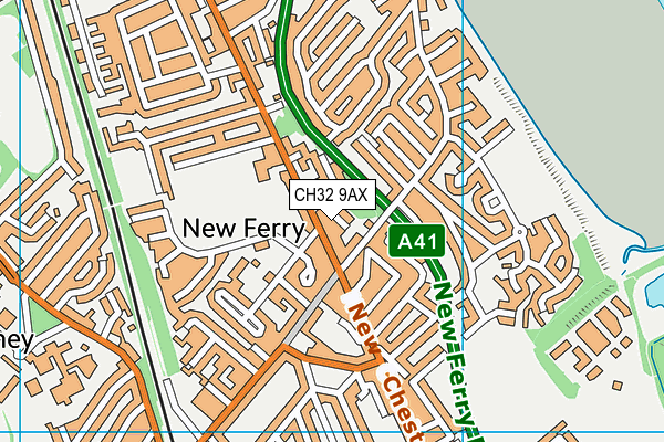 CH32 9AX map - OS VectorMap District (Ordnance Survey)