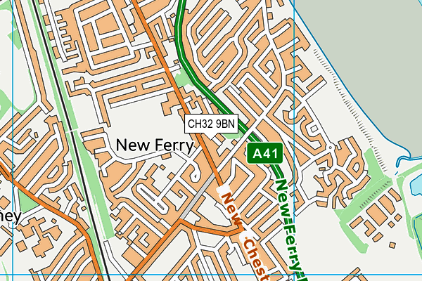 CH32 9BN map - OS VectorMap District (Ordnance Survey)