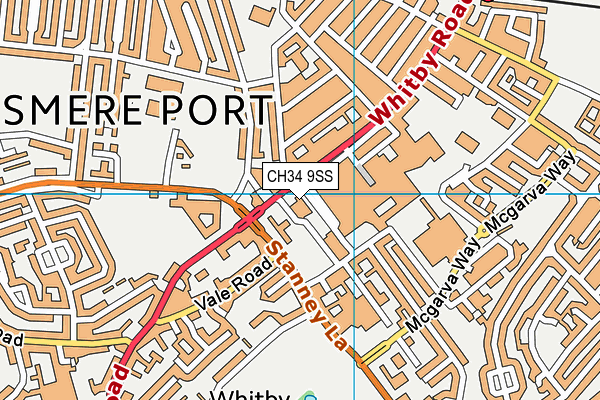 CH34 9SS map - OS VectorMap District (Ordnance Survey)