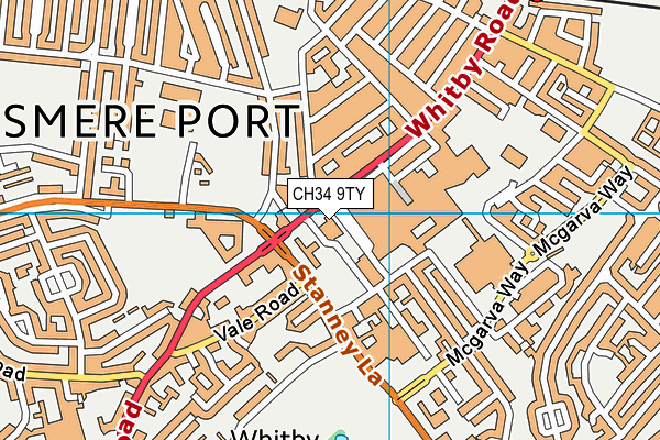 CH34 9TY map - OS VectorMap District (Ordnance Survey)