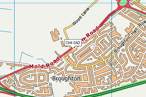 CH4 0AD map - OS VectorMap District (Ordnance Survey)