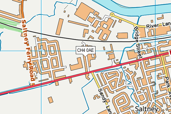 CH4 0AE map - OS VectorMap District (Ordnance Survey)