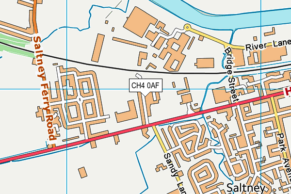 CH4 0AF map - OS VectorMap District (Ordnance Survey)