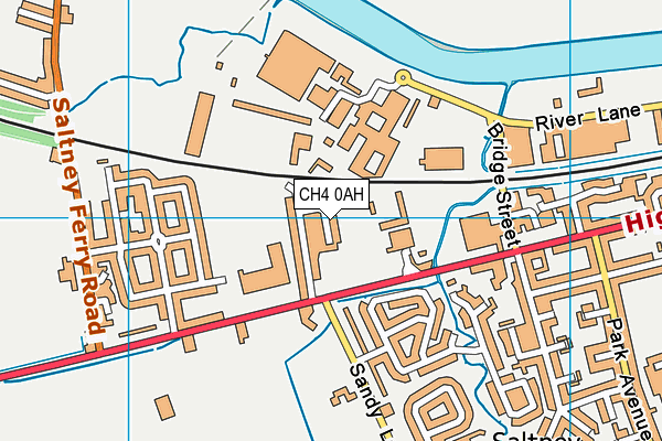 CH4 0AH map - OS VectorMap District (Ordnance Survey)