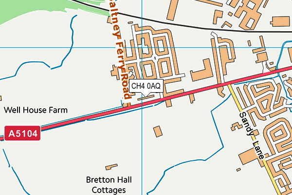 CH4 0AQ map - OS VectorMap District (Ordnance Survey)