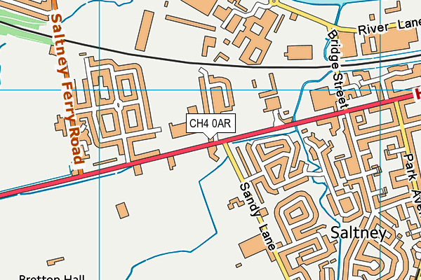 CH4 0AR map - OS VectorMap District (Ordnance Survey)