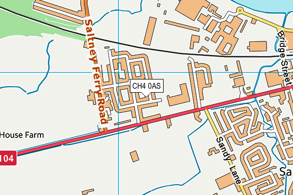 CH4 0AS map - OS VectorMap District (Ordnance Survey)