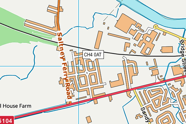 CH4 0AT map - OS VectorMap District (Ordnance Survey)