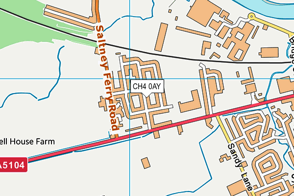 CH4 0AY map - OS VectorMap District (Ordnance Survey)