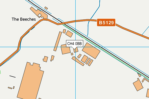 CH4 0BB map - OS VectorMap District (Ordnance Survey)