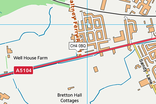 CH4 0BQ map - OS VectorMap District (Ordnance Survey)