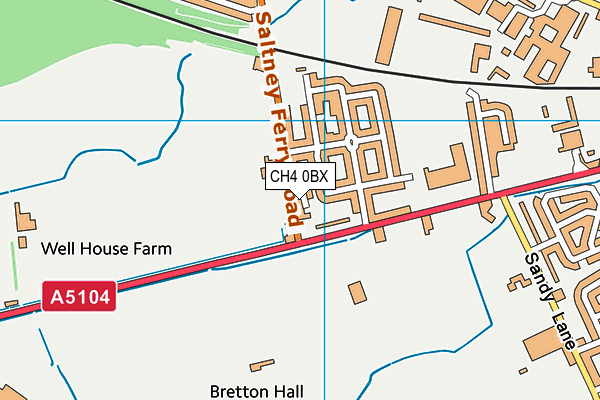 CH4 0BX map - OS VectorMap District (Ordnance Survey)