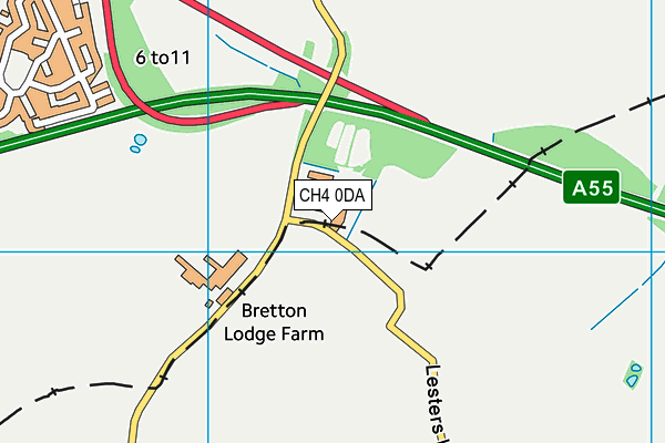 CH4 0DA map - OS VectorMap District (Ordnance Survey)