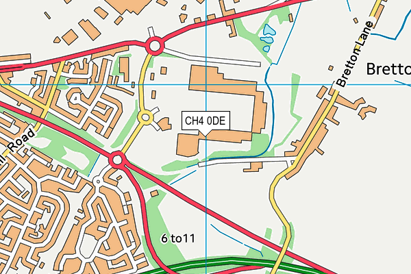 CH4 0DE map - OS VectorMap District (Ordnance Survey)