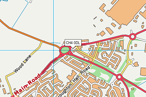 CH4 0DL map - OS VectorMap District (Ordnance Survey)