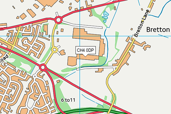 CH4 0DP map - OS VectorMap District (Ordnance Survey)