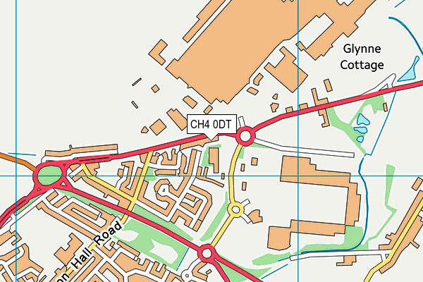 CH4 0DT map - OS VectorMap District (Ordnance Survey)