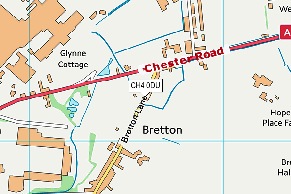 CH4 0DU map - OS VectorMap District (Ordnance Survey)