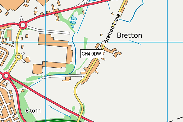 CH4 0DW map - OS VectorMap District (Ordnance Survey)