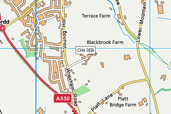 CH4 0EB map - OS VectorMap District (Ordnance Survey)