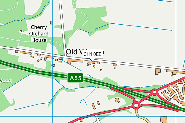 CH4 0EE map - OS VectorMap District (Ordnance Survey)