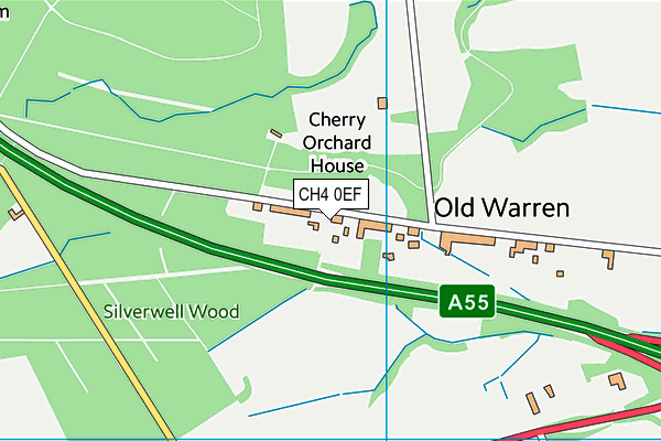 CH4 0EF map - OS VectorMap District (Ordnance Survey)