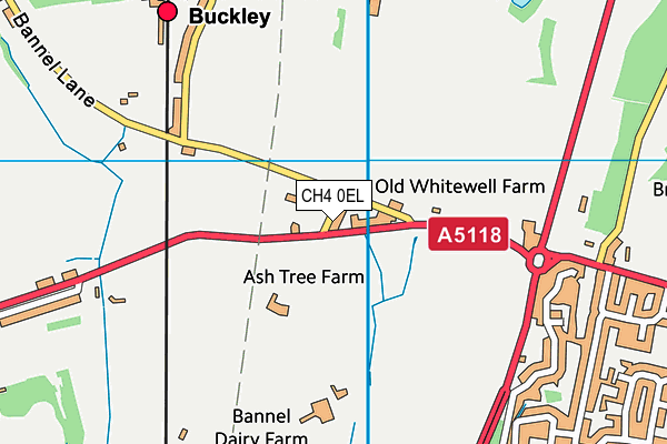 CH4 0EL map - OS VectorMap District (Ordnance Survey)