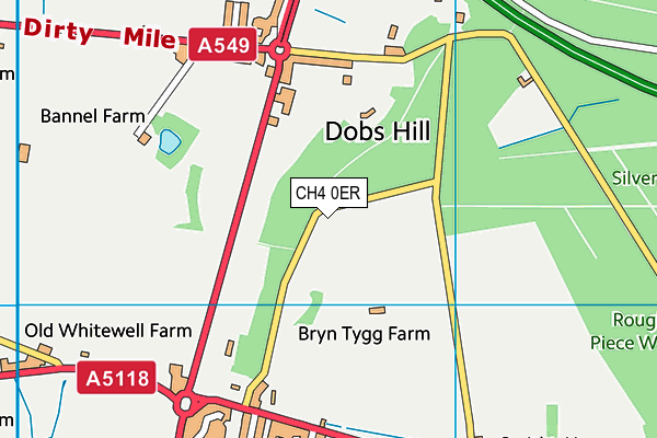 CH4 0ER map - OS VectorMap District (Ordnance Survey)