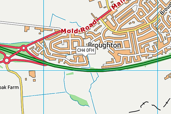 CH4 0FH map - OS VectorMap District (Ordnance Survey)