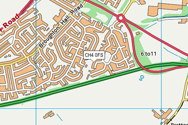 CH4 0FS map - OS VectorMap District (Ordnance Survey)