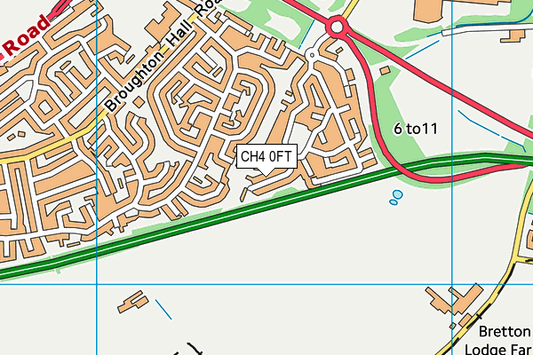 CH4 0FT map - OS VectorMap District (Ordnance Survey)