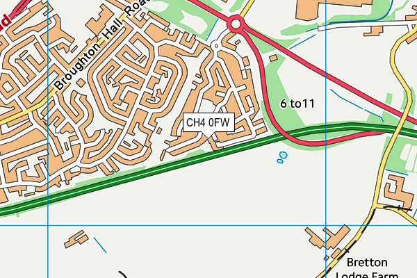 CH4 0FW map - OS VectorMap District (Ordnance Survey)