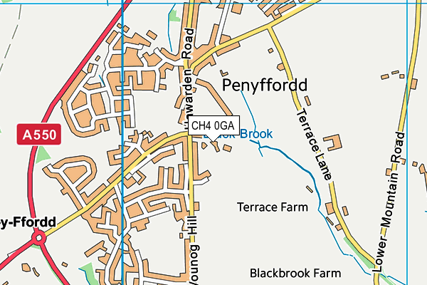 CH4 0GA map - OS VectorMap District (Ordnance Survey)