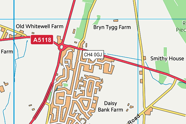 CH4 0GJ map - OS VectorMap District (Ordnance Survey)