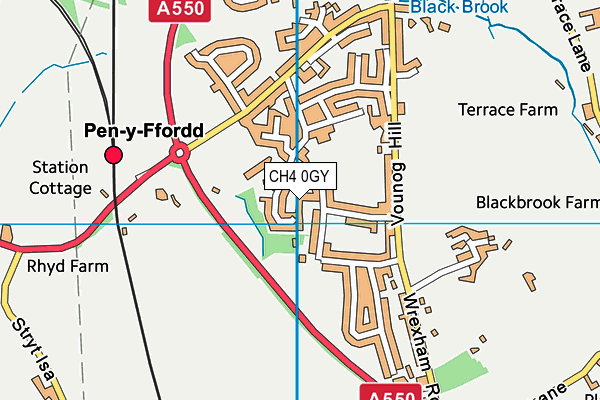 CH4 0GY map - OS VectorMap District (Ordnance Survey)