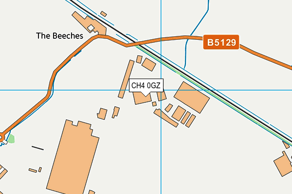 CH4 0GZ map - OS VectorMap District (Ordnance Survey)