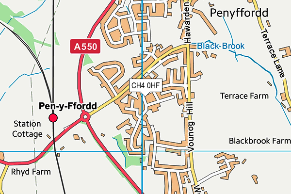 CH4 0HF map - OS VectorMap District (Ordnance Survey)