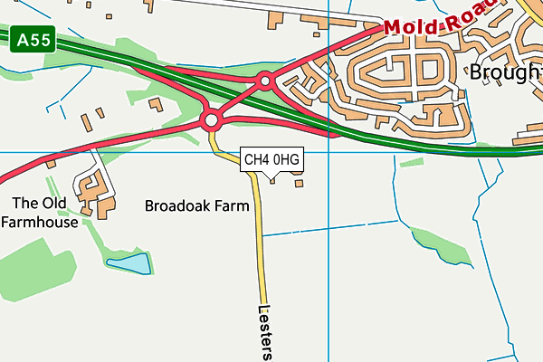 CH4 0HG map - OS VectorMap District (Ordnance Survey)