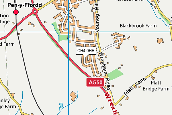 CH4 0HR map - OS VectorMap District (Ordnance Survey)