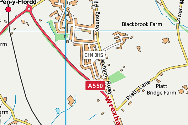 CH4 0HS map - OS VectorMap District (Ordnance Survey)