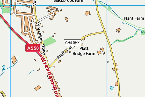 CH4 0HX map - OS VectorMap District (Ordnance Survey)