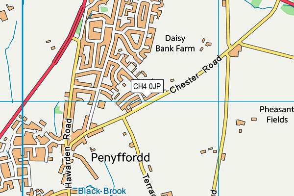 CH4 0JP map - OS VectorMap District (Ordnance Survey)