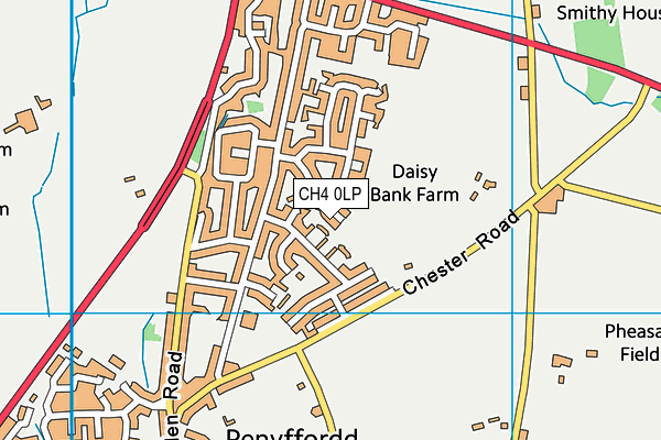 CH4 0LP map - OS VectorMap District (Ordnance Survey)