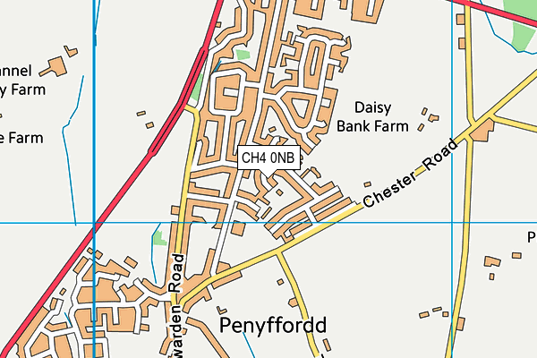 CH4 0NB map - OS VectorMap District (Ordnance Survey)