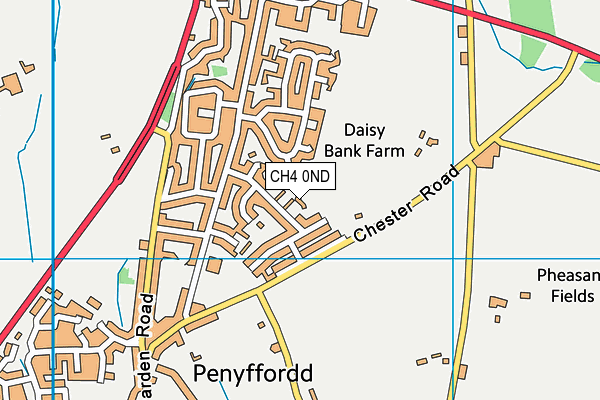 CH4 0ND map - OS VectorMap District (Ordnance Survey)