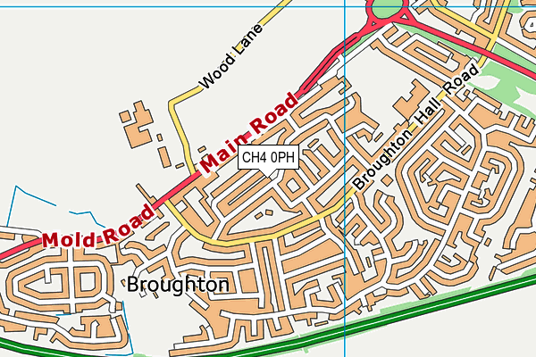 CH4 0PH map - OS VectorMap District (Ordnance Survey)