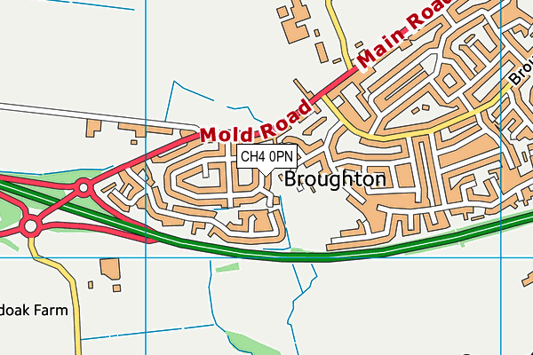 CH4 0PN map - OS VectorMap District (Ordnance Survey)