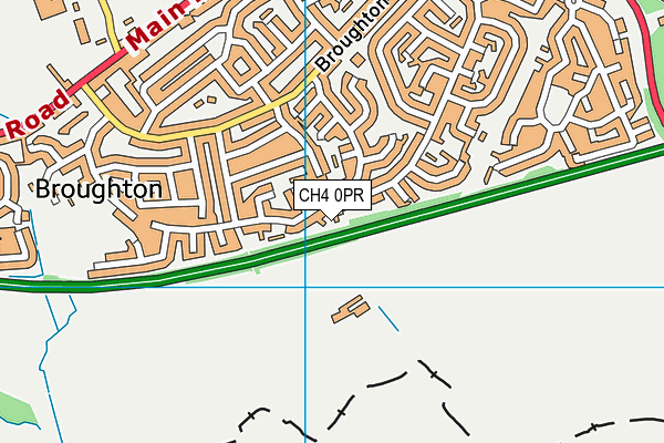 CH4 0PR map - OS VectorMap District (Ordnance Survey)
